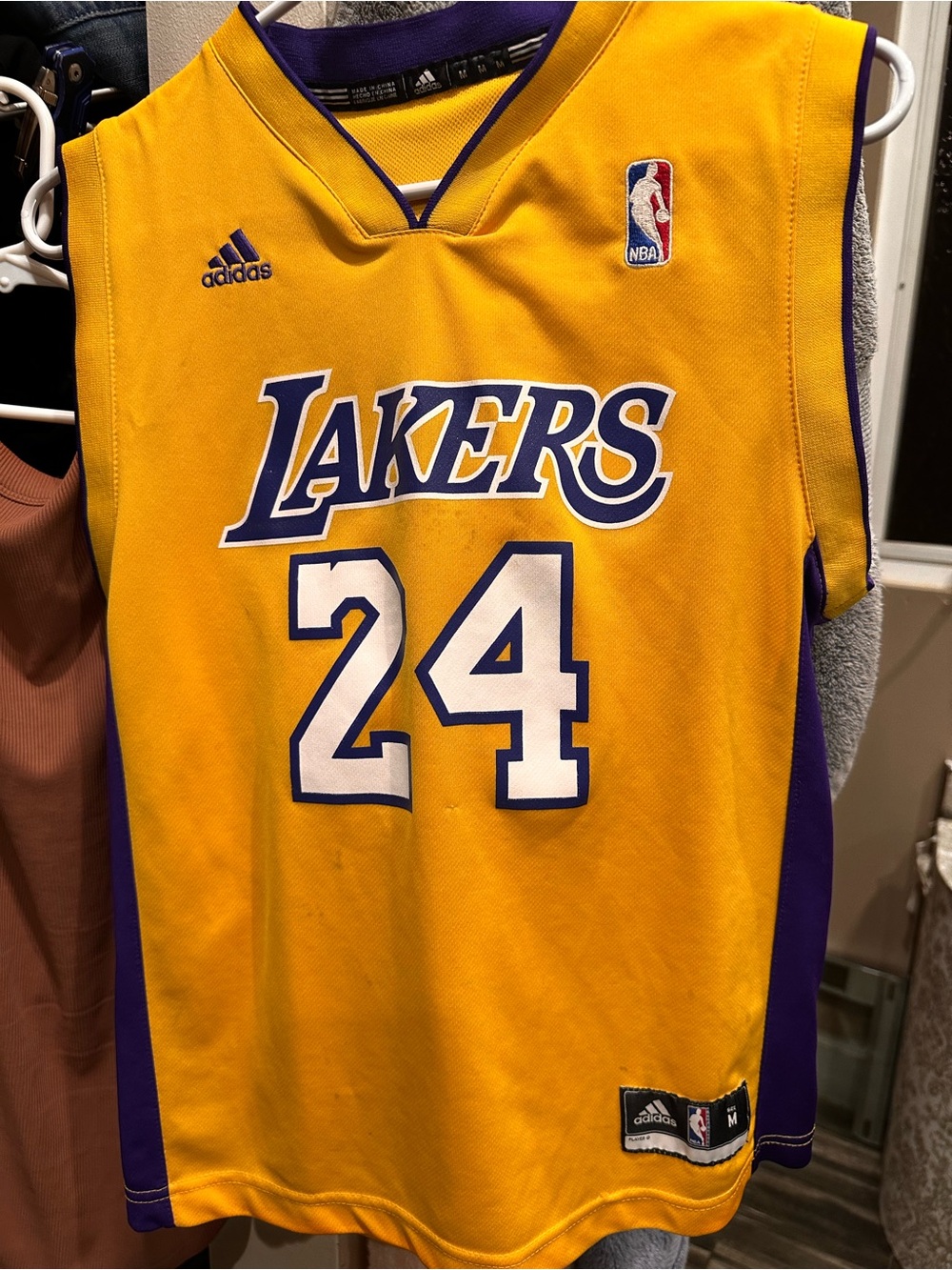 adidas Los Angeles Lakers #24 Jersey in gold and purple